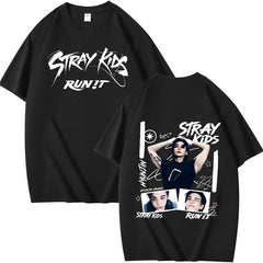 SKZ RUN IT Printed Short Sleeve Tee
