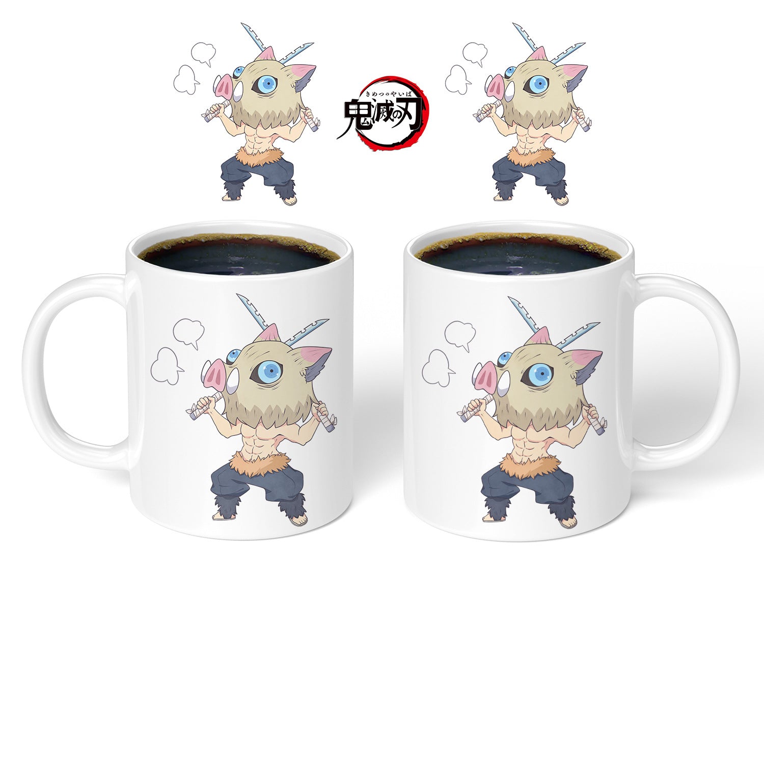 Lovely Anime Printed Ceramic White Mug