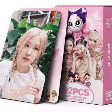 92 Kpop Jisoo Jennie LOMO Cards