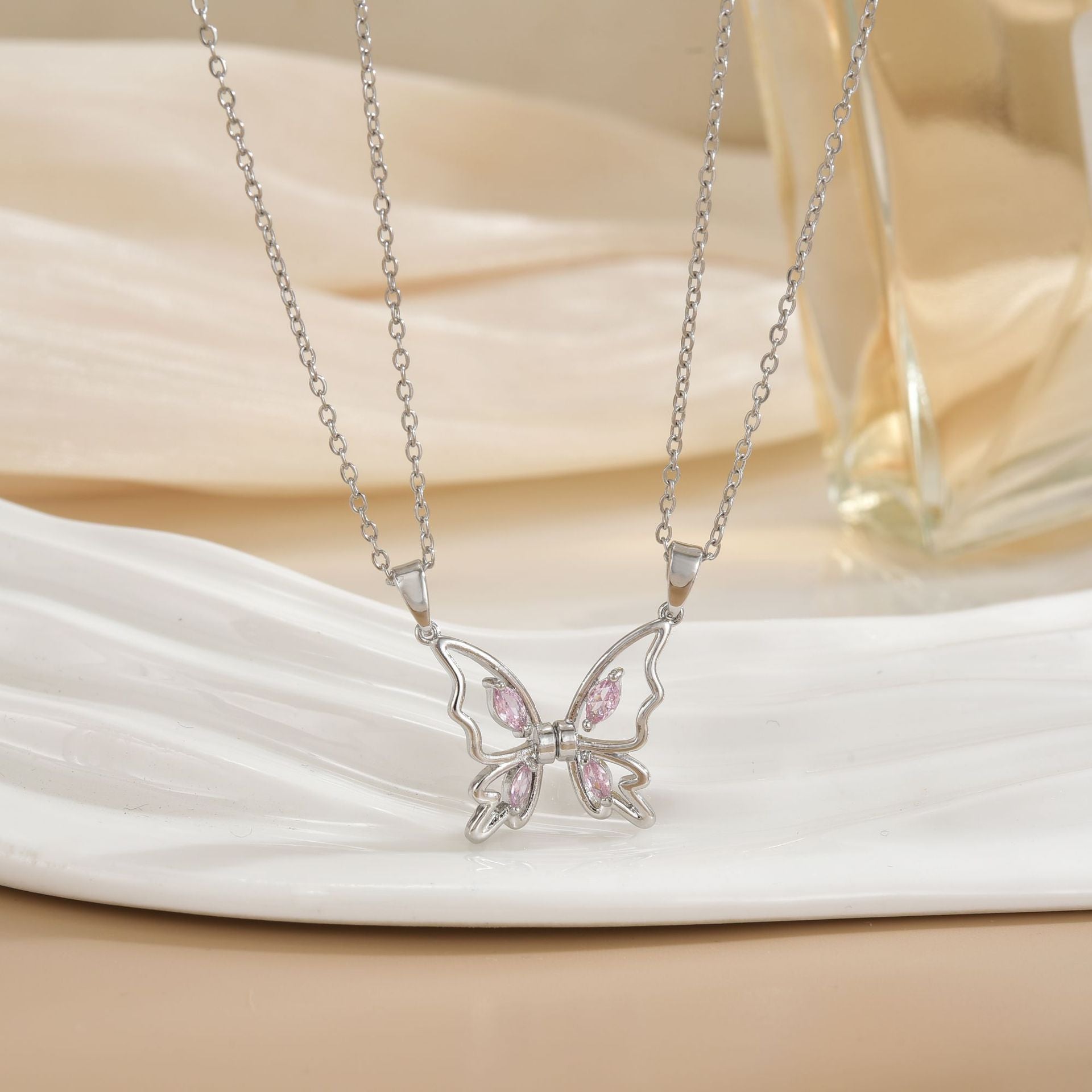 Versatile Magnetic Sun Moon Couple Necklace