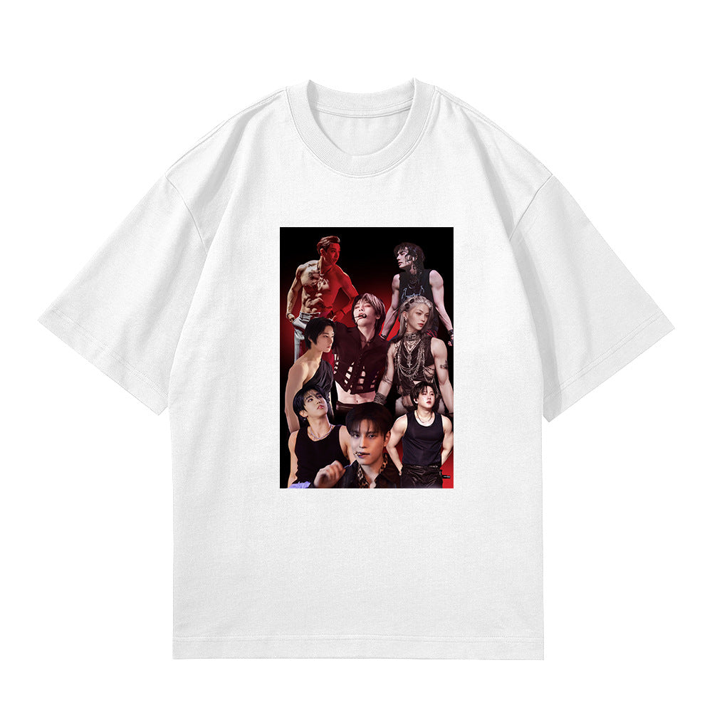 KPOP Poster Print Short Sleeve T-shirt
