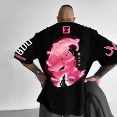 Men's Anime Print Cotton Loose T-Shirt