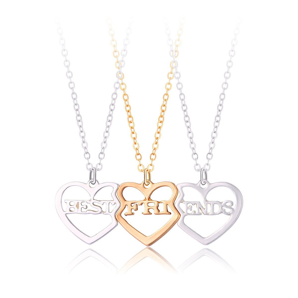 Star Moon Sun Splicing Pendant Necklace
