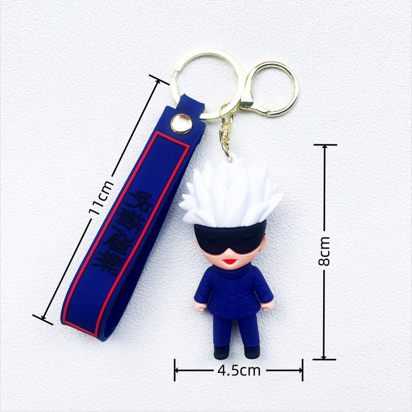 Anime Figure Soft Rubber Keychain Pendant