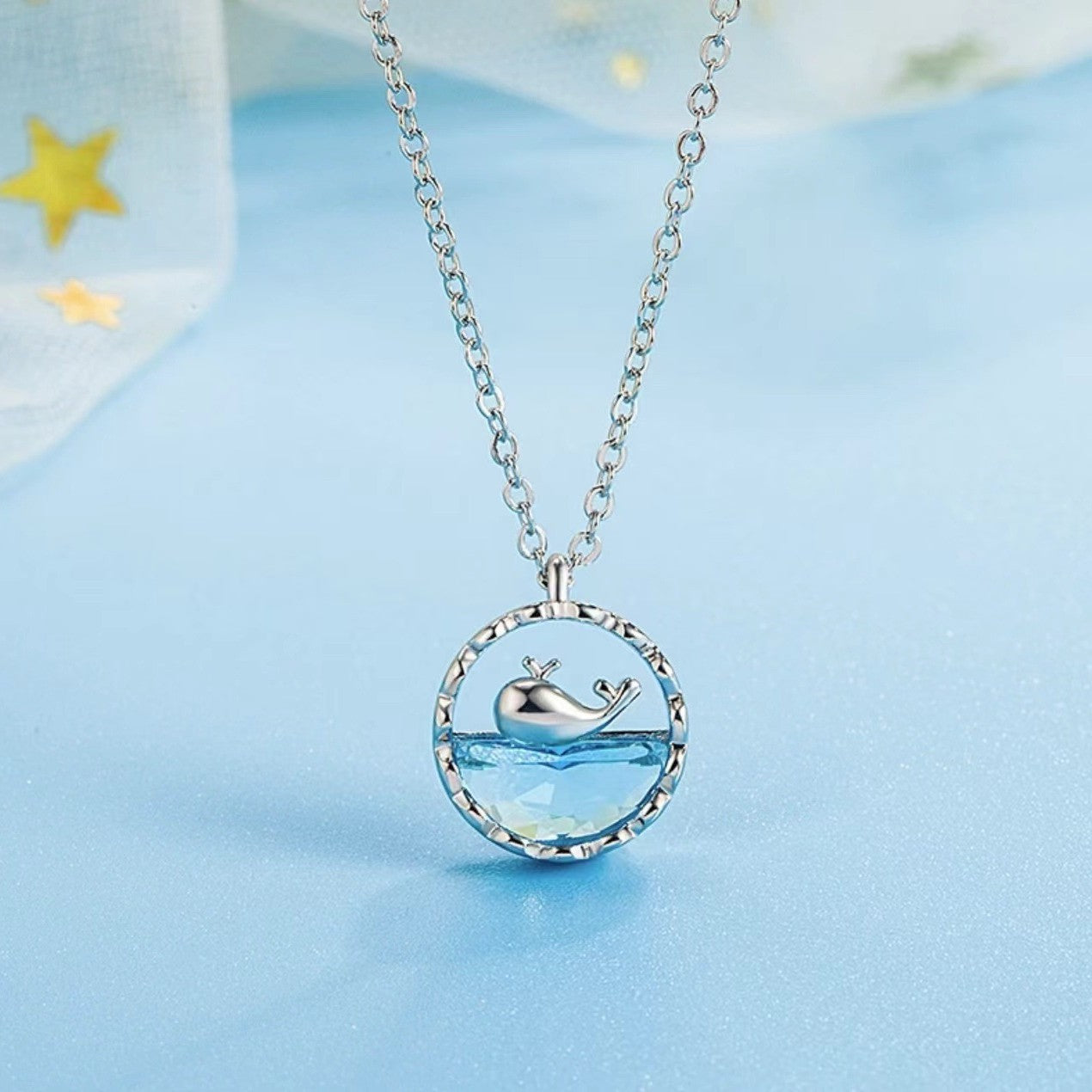 Blue Whale Necklace