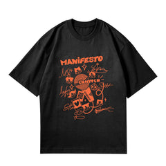 KPOP MANIFESTO Graphic Short-sleeved Shirt