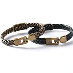 Retro Hand-woven Leather Bracelet