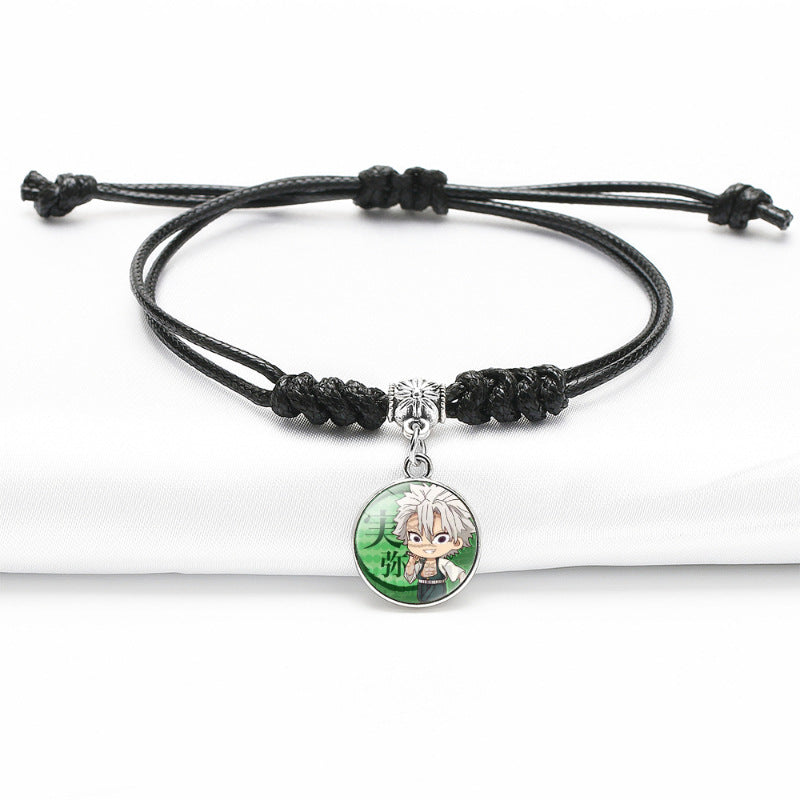 Chic Anime Gem Black Bracelet