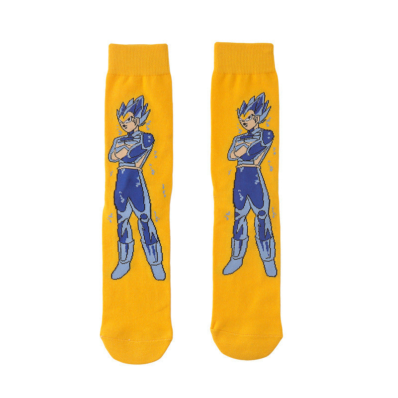 Goku Anime Medium Tube Cotton Socks