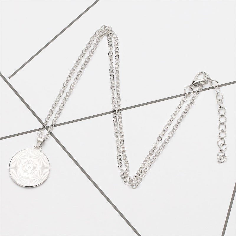 Twilight Gem Round Pendant Women's Necklace
