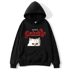 Kpop Casual Gabriela Cat Graphic Hoodie