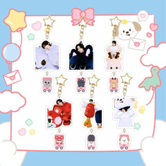 Cartoon KPOP Acrylic Keychain Bag Pendants