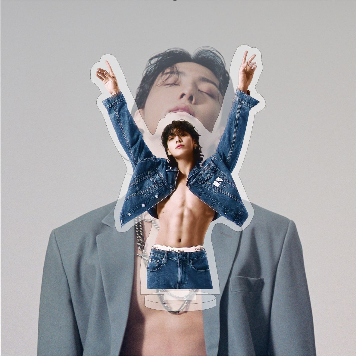 Jung Kook Acrylic Double-sided Standing Ornament