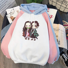 Lovely Women's Trendy Anime Graphic Loose Hoodie