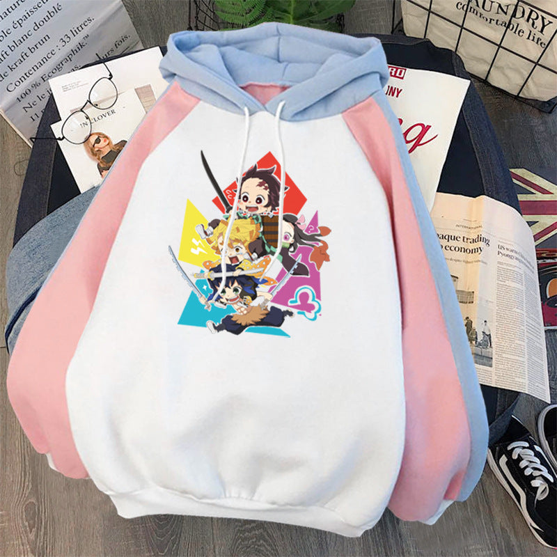 Lovely Women's Trendy Anime Graphic Loose Hoodie