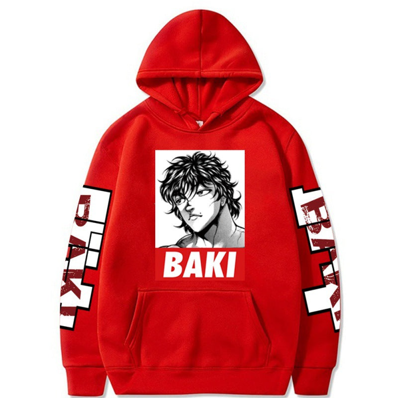 Casual BAKI Anime Printed Loose Hoodie