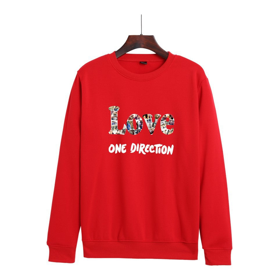 Casual LOVE Harry Print Crew Neck Sweatshirt