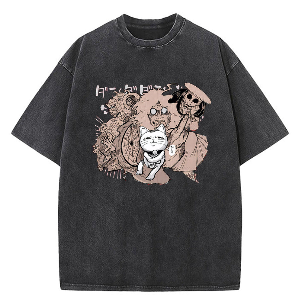Vintage Men's Anime Dandadan Loose T-shirt