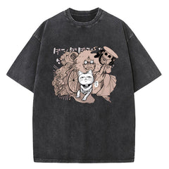 Vintage Men's Anime Dandadan Loose T-shirt