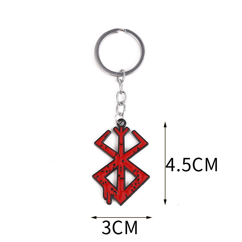 Trendy Anime Logo Necklace Keychain