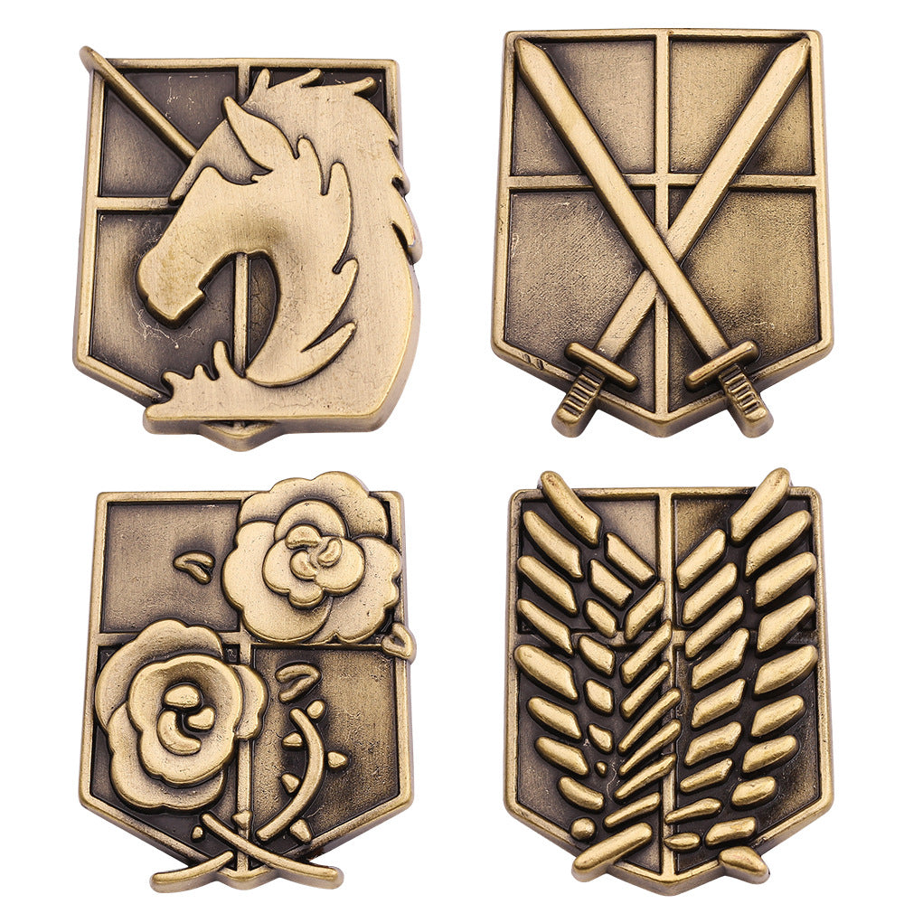 Anime Metal Brooch Badge