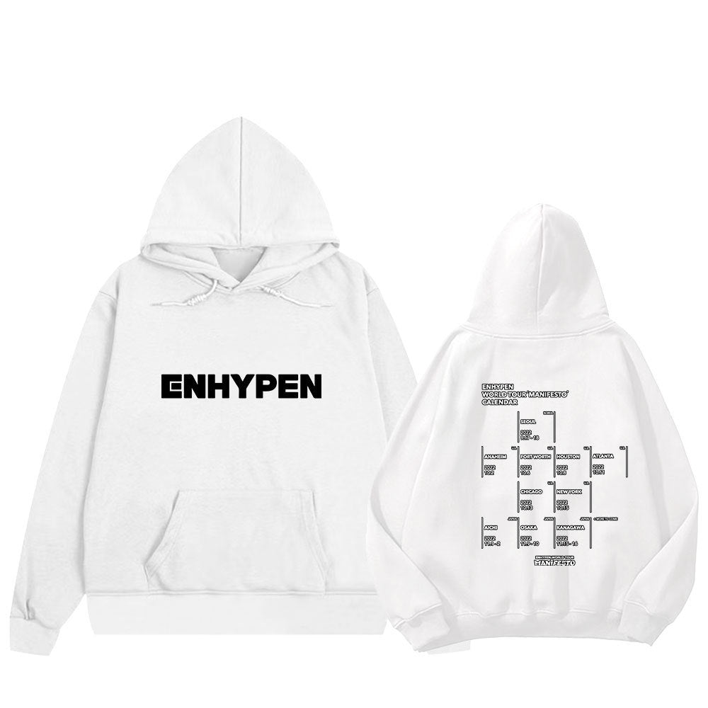 KPOP Logo Printed Pullover Hoodie