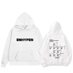 KPOP Logo Printed Pullover Hoodie