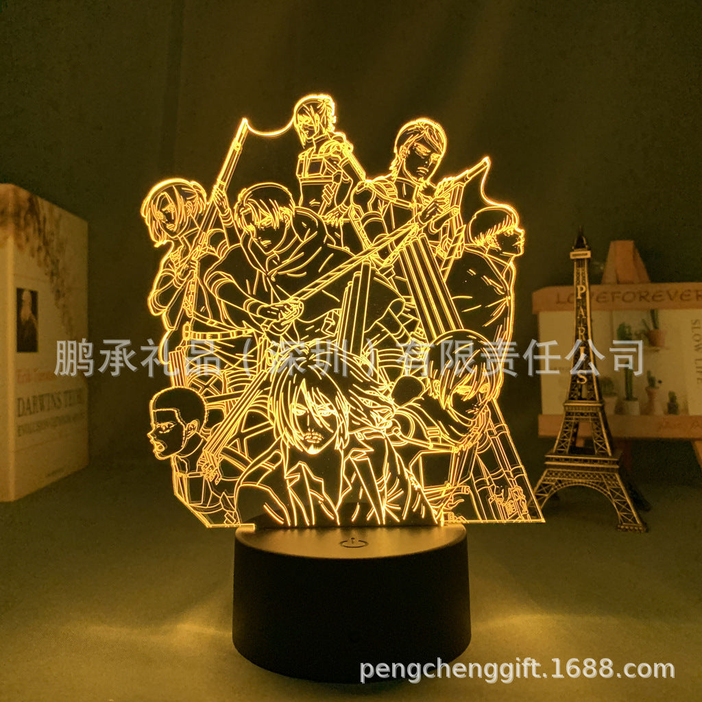 Colorful Anime Acrylic 3d Night Light