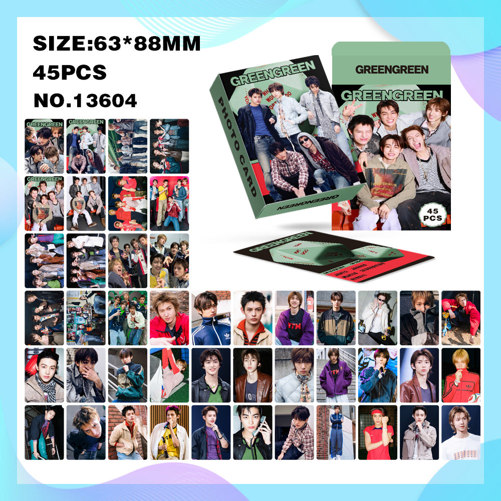 45PCS GREENGREEN Album Photocard Collection