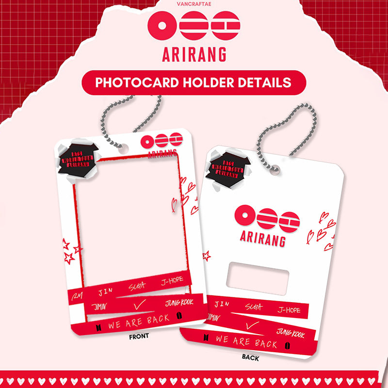 BANGTAN ARIRANG Acrylic Photocard Holder