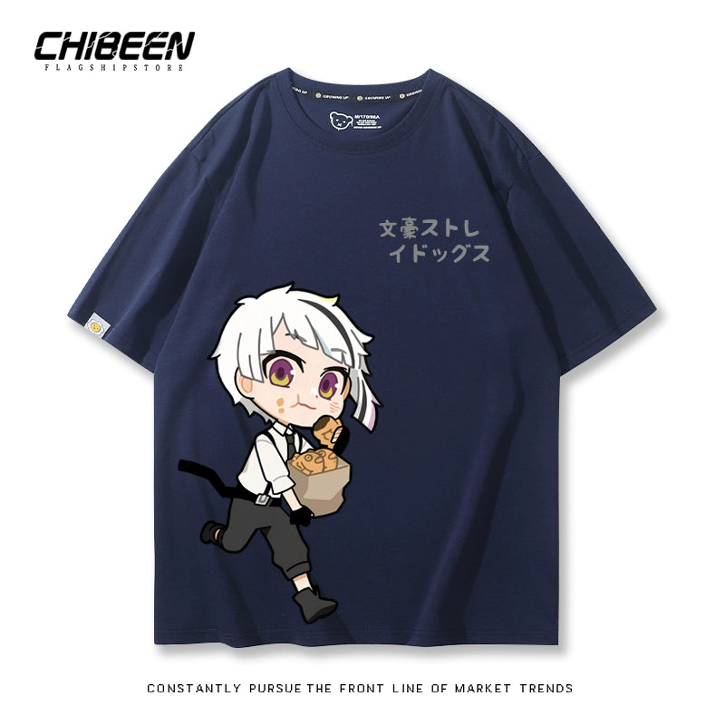 Versatile Dazai Anime Short Sleeve Summer T-Shirt