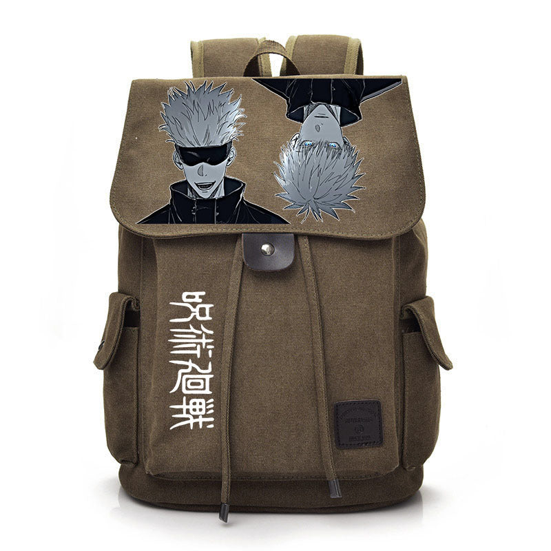 Retro Anime Canvas Schoolbag Backpack