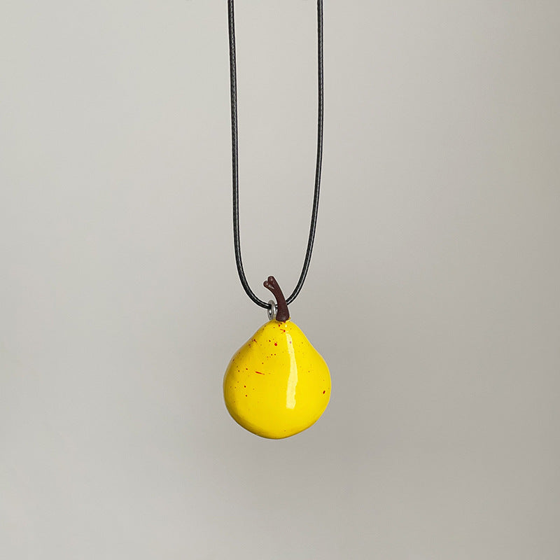 Unique Apple Pendant Necklace