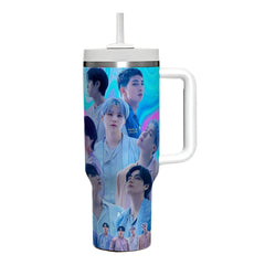 BANGTAN Straw Ice Breaker Tumbler