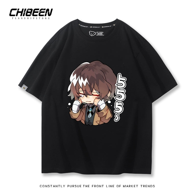 Unisex Anime Graphic Print Short-sleeved T-shirt