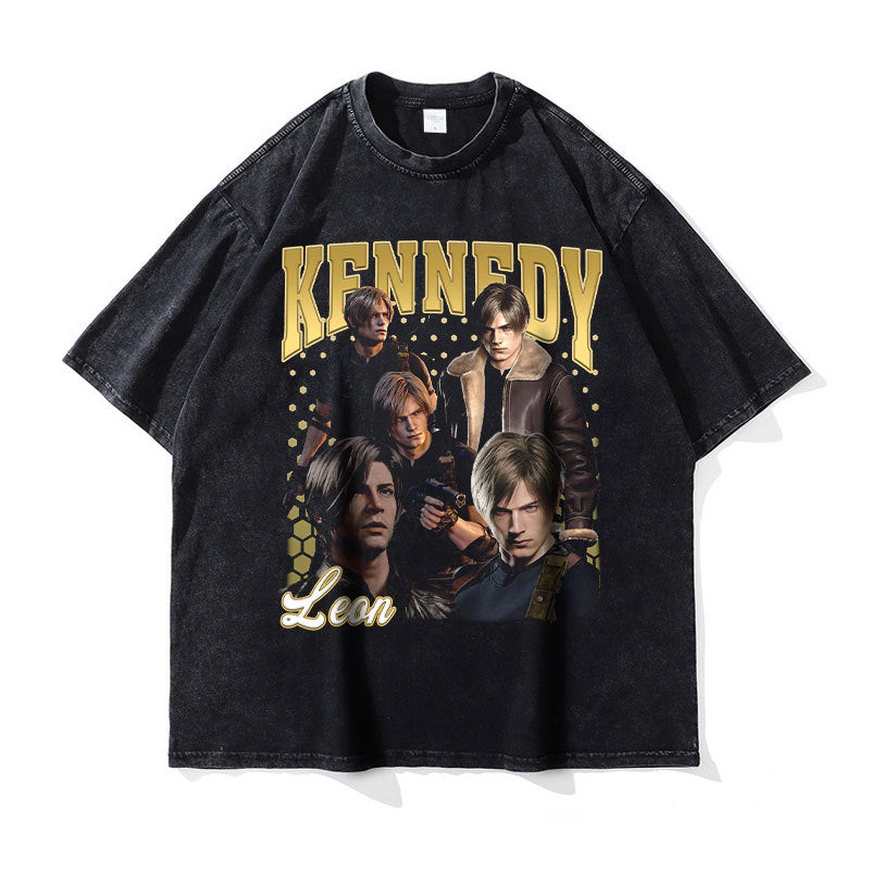 Retro Game Kennedy Washed Short Sleeve Tee