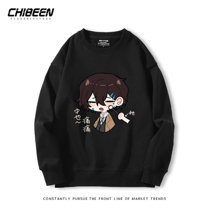 Dazai Anime Crew Neck Sweatshirt Top