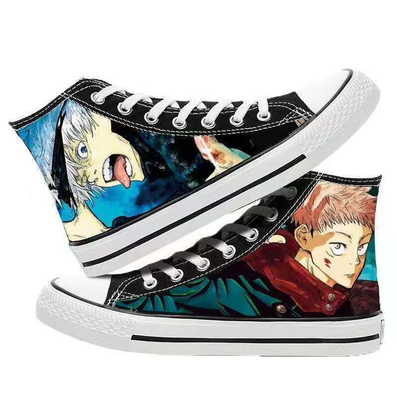 Unisex Casual Anime 3D Printed Canvas Shoes