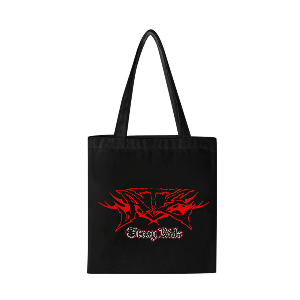 Kpop Logo Zipper Canvas Bag