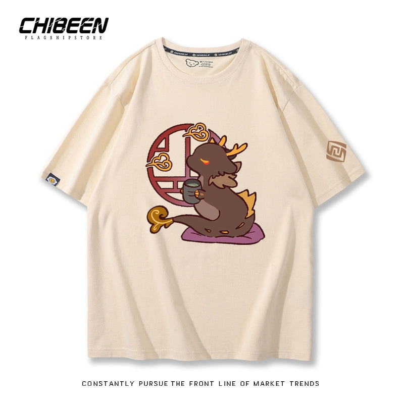 ZhongLi Game Print Short-sleeved T-shirt