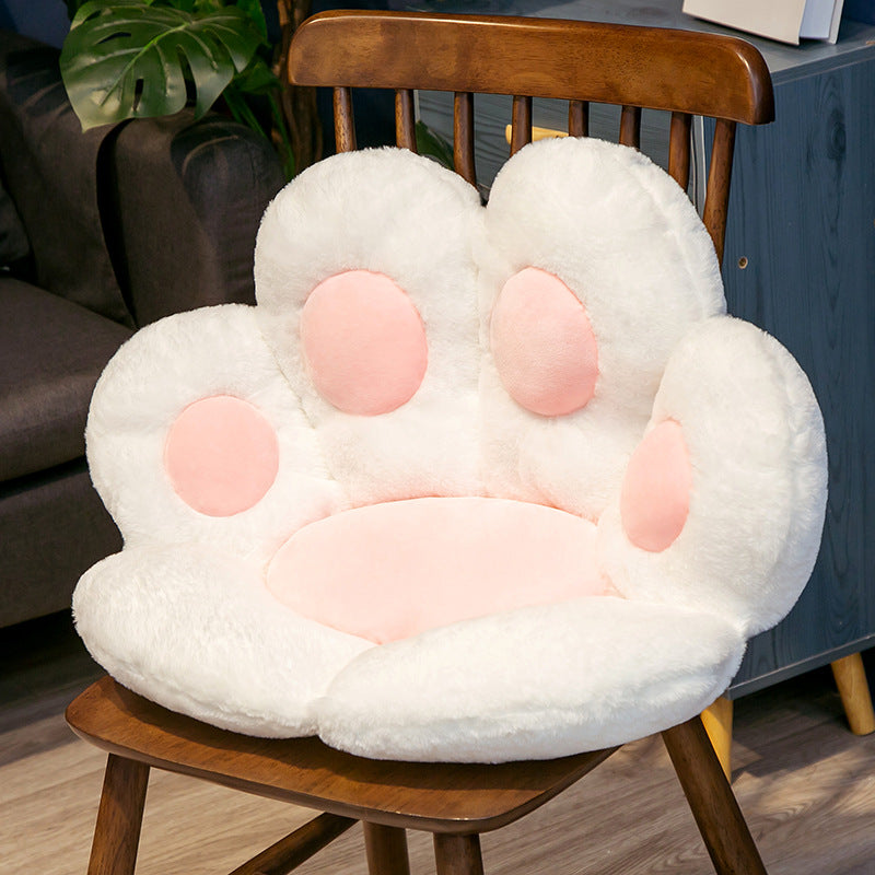 3 Different Colors Cute Cat Paw Back Pillows