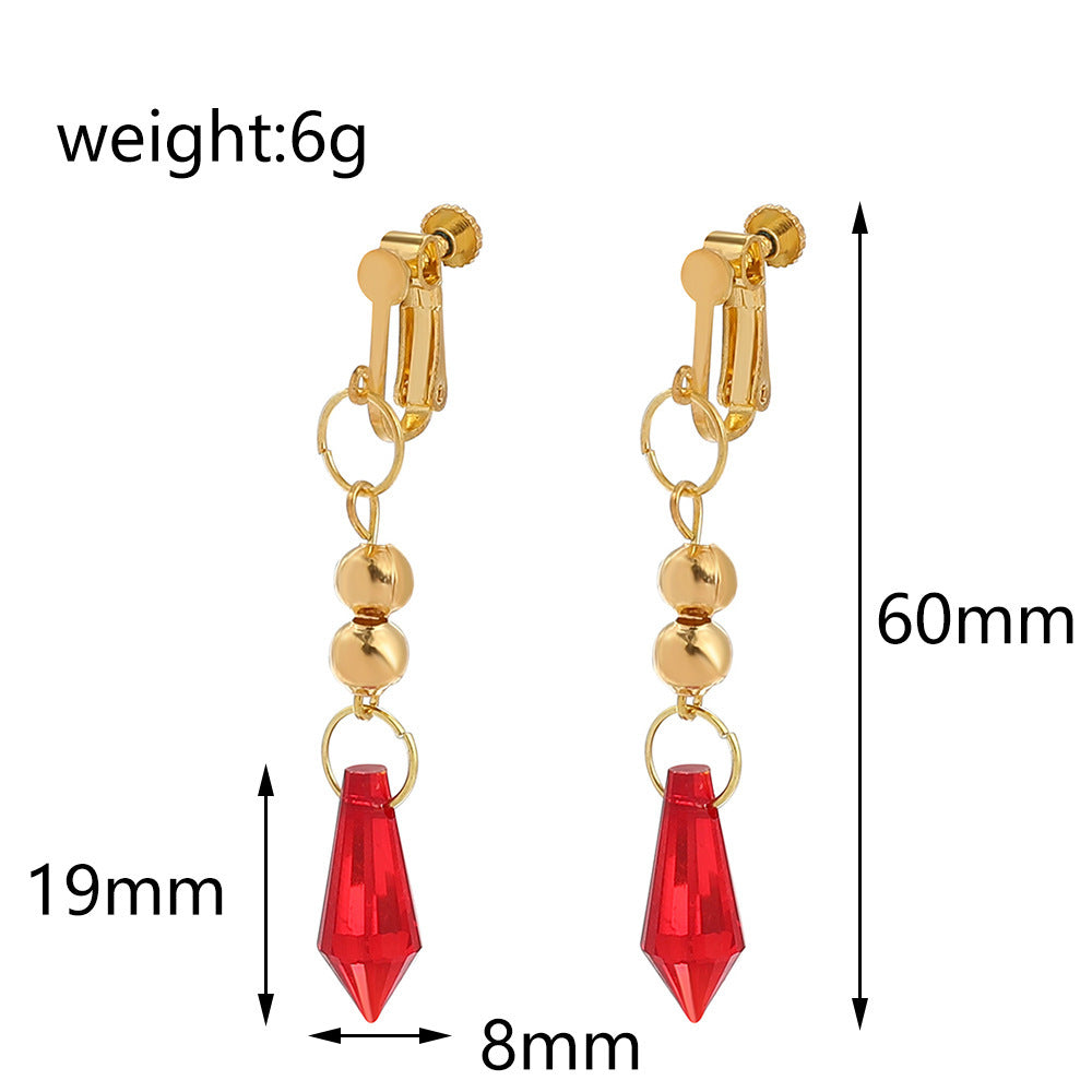 Trendy Game Cosplay Earrings Necklace