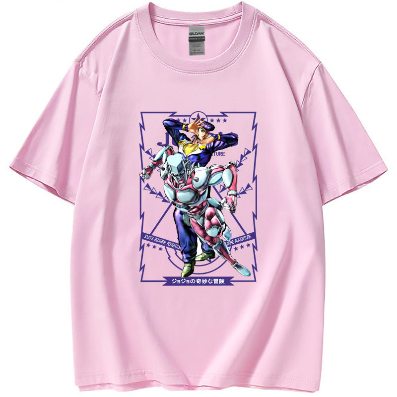 Unisex Jojo Graphic Print Loose T-shirt