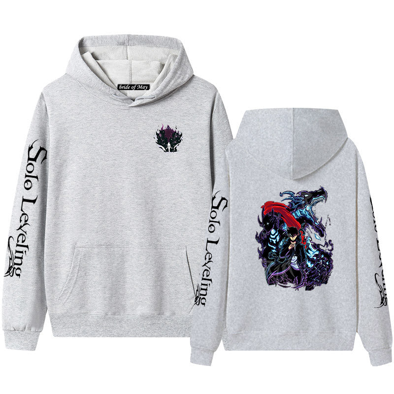 Unisex Anime Printed Pullover Hoodie