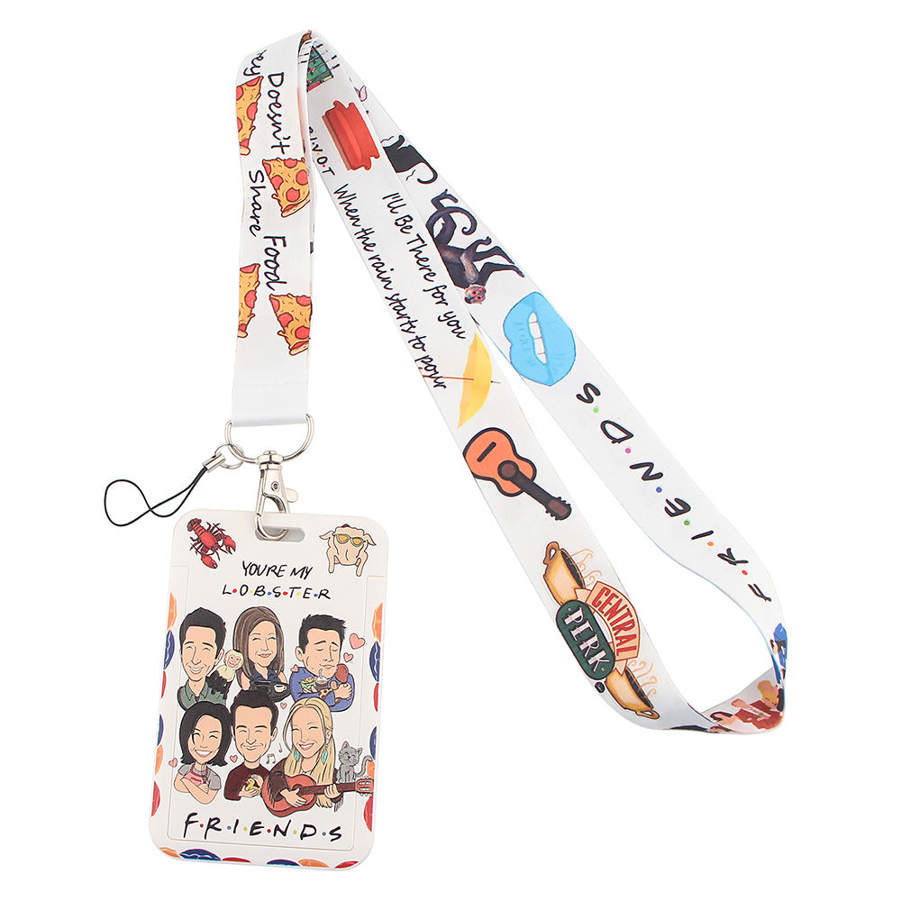 Friends Phone Lanyard ID Card Holder