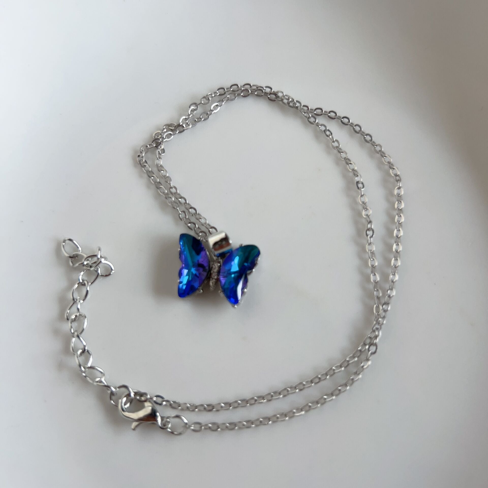 Women's Gradient Butterfly Necklace