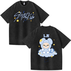 SKZ Doll Printed Wash T-shirt