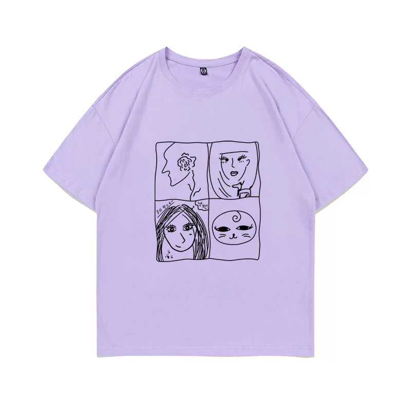 aesParty Signature Cotton Short-sleeved T-shirt