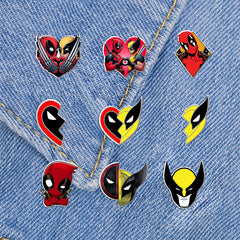 Deadpool and Wolverine Brooch Badge