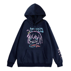 Unisex Casual Anime Graphic Print Hoodie